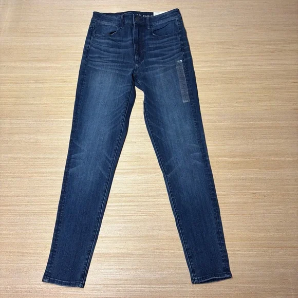 NEW American Eagle Super Stretch Super Hi Rise Jegging Skinny Jeans Womens 6 - Picture 1 of 11